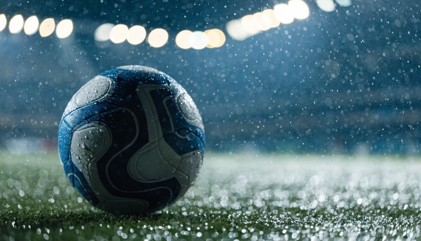 Pallone da calcio linea GF7 su erba sintetica